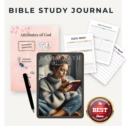 🙏 Bible Study Journal with Resell Rights | PLR & MRR - Deepen Your Faith Journey!