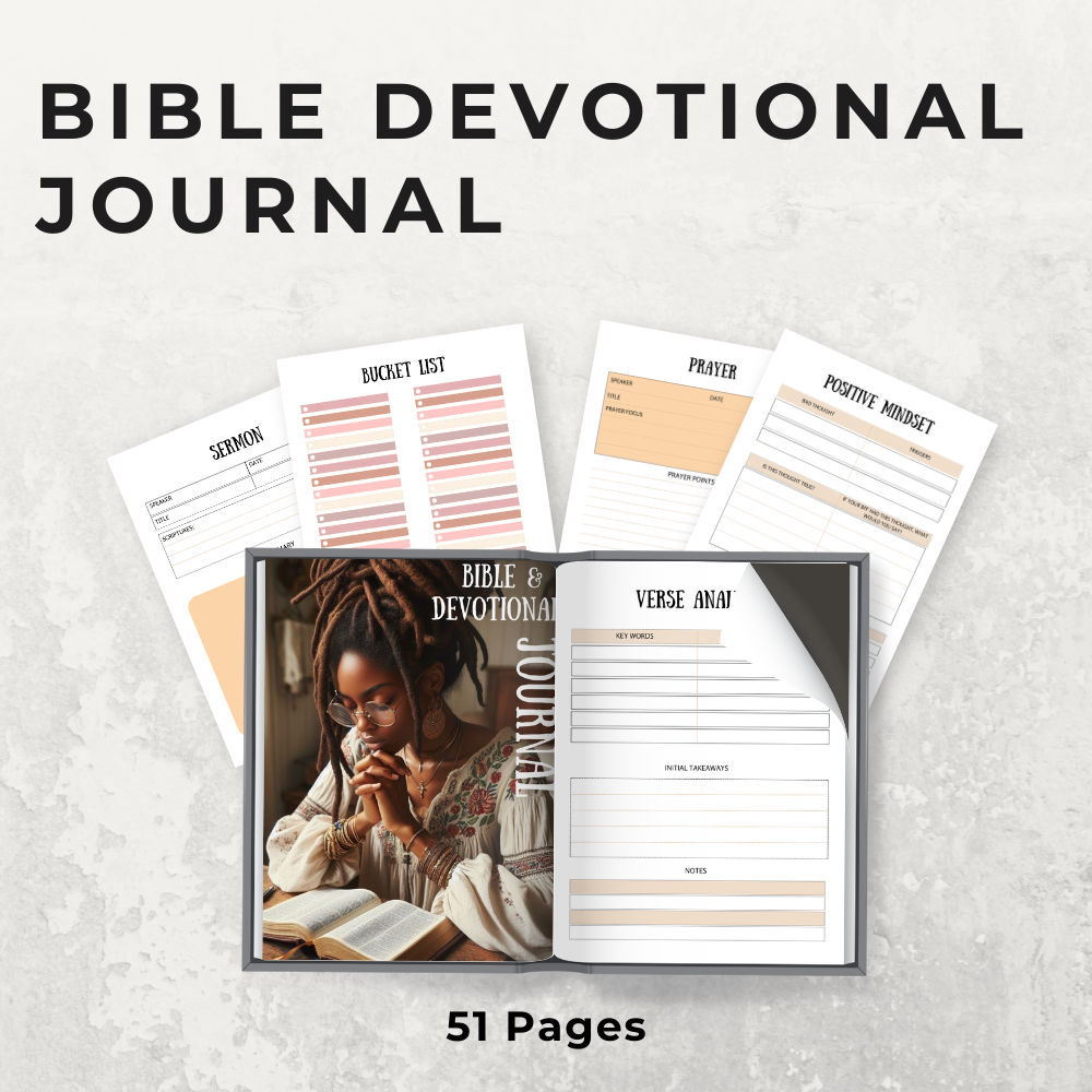 🙏 Bible Study Journal with Resell Rights | PLR & MRR - Deepen Your Faith Journey!